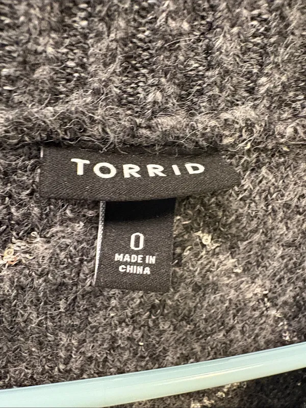 torrid Gray Diamond-Pattern Button Cardigan - Image 4