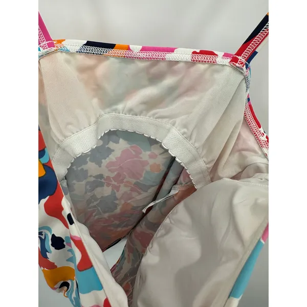 Lands End Womens Floral Tankini Bathing Suit Top Size 8 Multicolor‎ Swim AV19 - Image 5