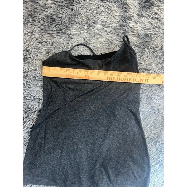Lululemon Power Y Back Tank Charcoal Grey Size 10 - Image 4