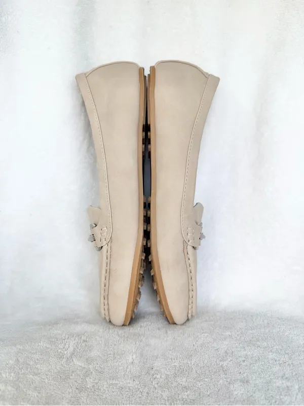 Aerosoles Womens Day Drive Beige Closed Toe Loafers 8.5 - Image 7