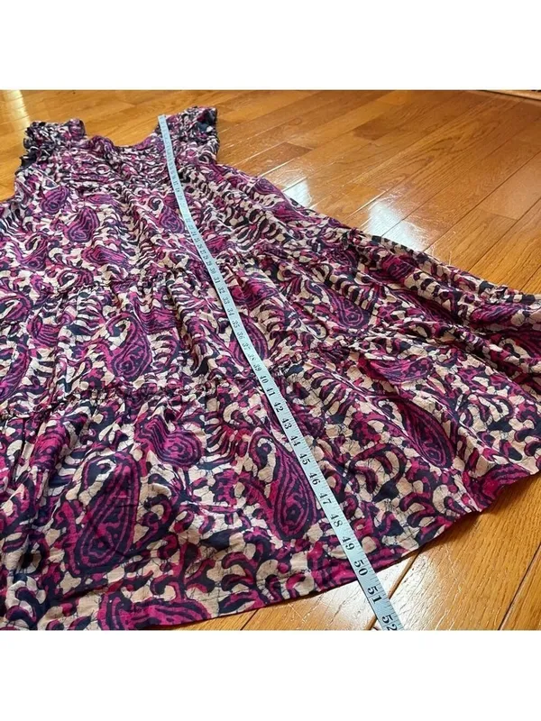 House of Harlow 1960 floral midi/maxi poplin cotton dress Sz L Fairy Cottagecore - Image 5