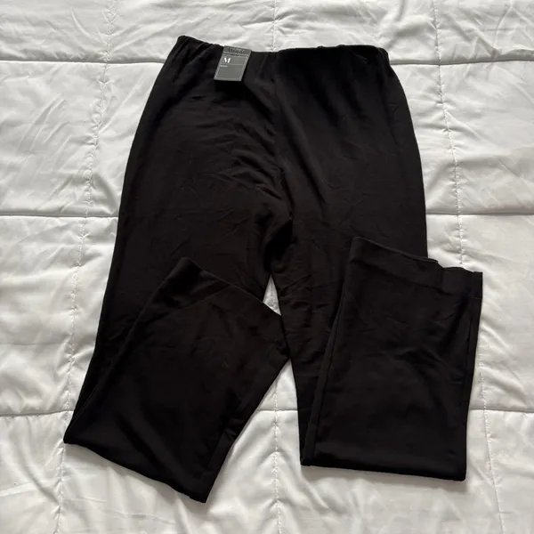 NWT‎ WHBM Passporter Boot Pants Black Womens Medium Stretch Quiet Luxury City - Image 7