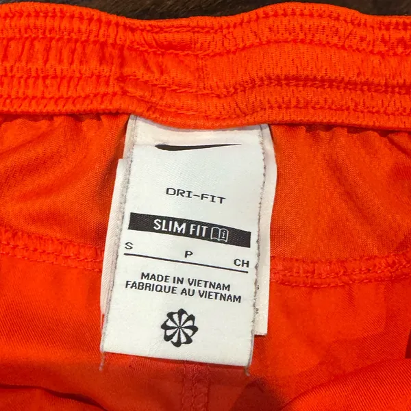 Nike dri/fit slim fit Vibrant Orange Sports Shorts - Image 3