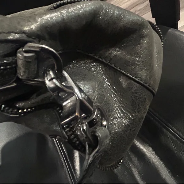 Botkier Shiny Black Leather Satchel/ Crossbody Bag - Image 5