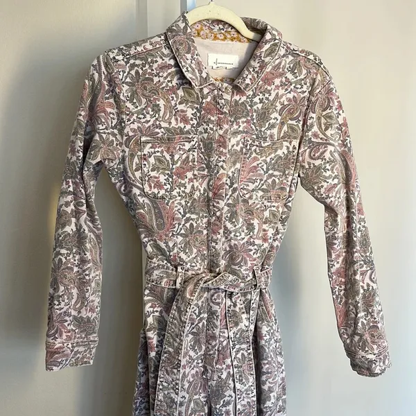 Anthropologie Paisley Utility Jumpsuit XS - Image 9