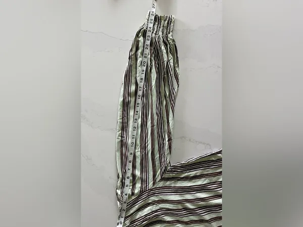 Maeve by Anthropologie Mint Green Striped Long Sleeve Boho Blouse - Image 5