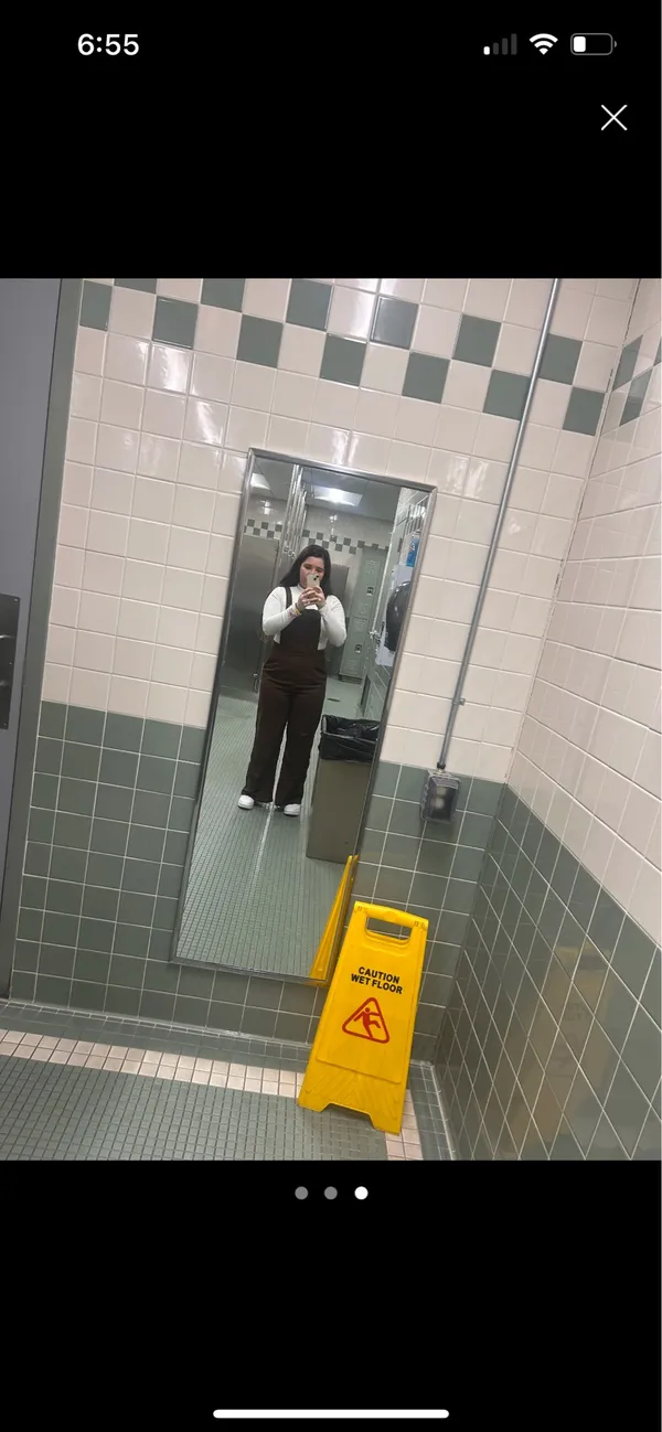 Cider Brown Corduroy Overalls - Image 2