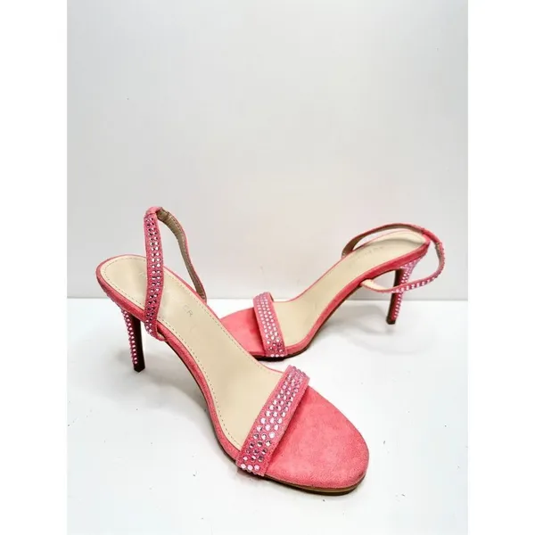 Marc Fisher Sandals Womens Size 7 Betila‎ Slingback Heels Rhinestone Accents - Image 5