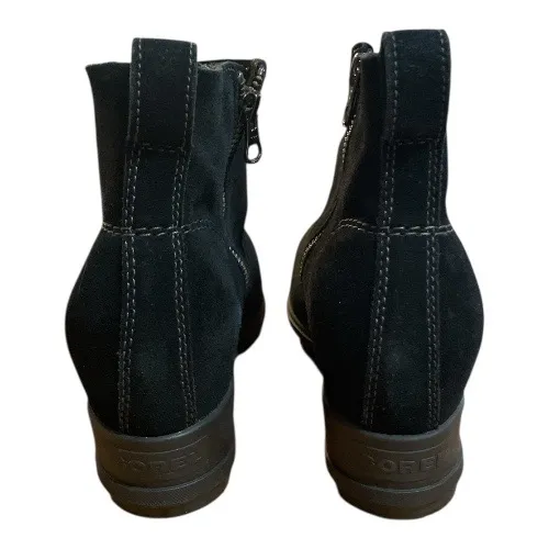 •Black Suede Ankle Boots - Image 3