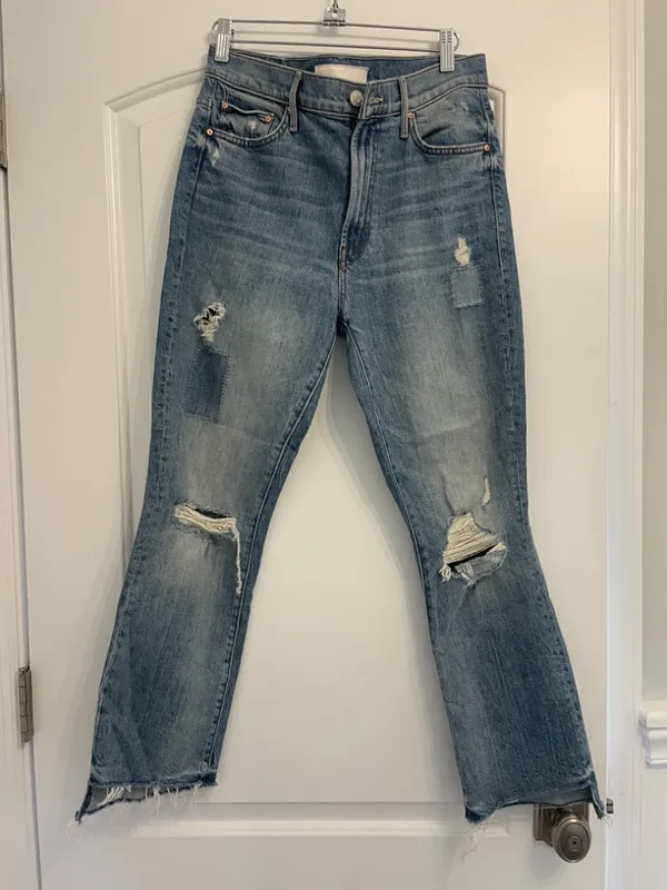 Mother Denim - The Insider Crop Step Fray Size 28! - Image 8
