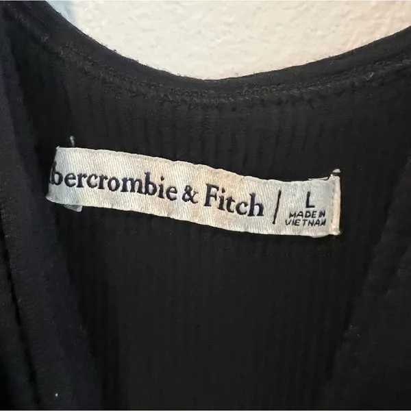 Abercrombie & Fitch Black Midi Dress - Image 3