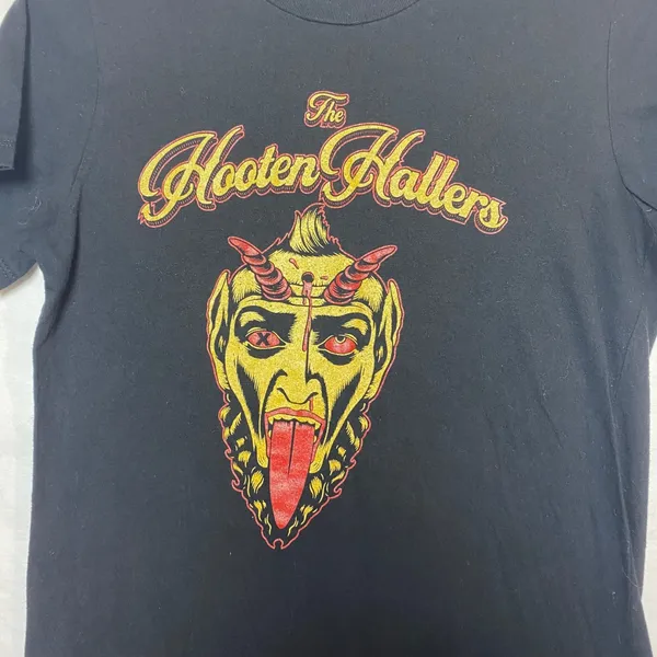The Hooten Hallers Band T-Shirt Devil Graphic Tee Womens Size Small‎ Youth XL - Image 2