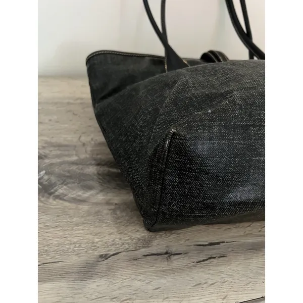 Dooney & Bourke Coated Canvas Cindy Tote Bag k8951606 Denim Shoulder Bag - Image 10
