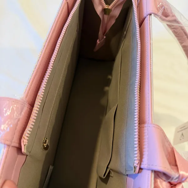 Windsor Embroidered Satin Bow Tote Bag - Image 3