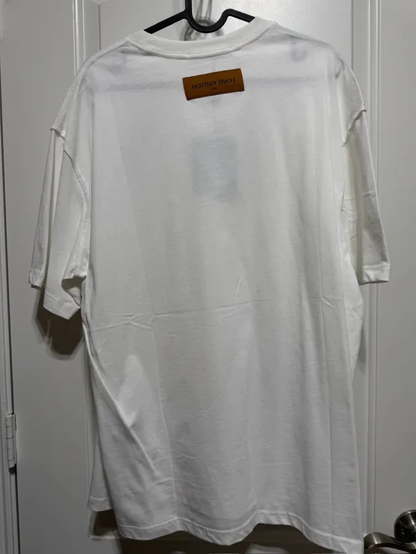 Designer T-shirt white men size M - Image 4