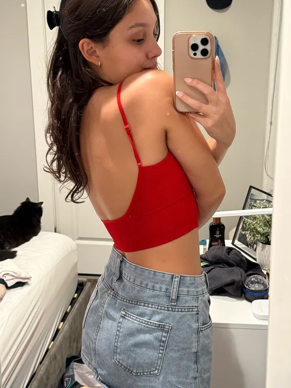 Red Garage Low Back Tank Top Size Xs - Image 4