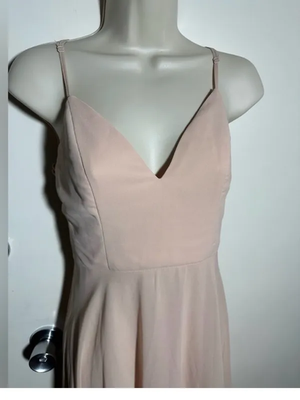 Lulu's Blush Spaghetti Strap V-Neck Maxi Dress - Image 11