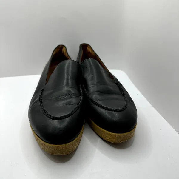 & Other Stories Black‎ Leather Chunky Sole Flatform Loafers Women's 9.5 - Image 2