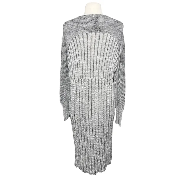 FREE PEOPLE Women’s Boho Slouchy Shadow Striped Button Front Cardigan - Image 6