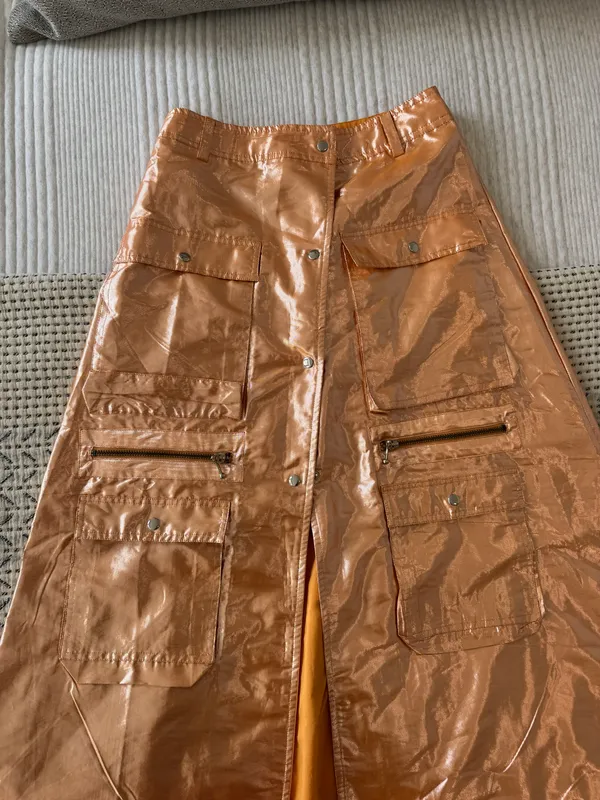 Anthropologie Orange Maxi Skirt - Image 2