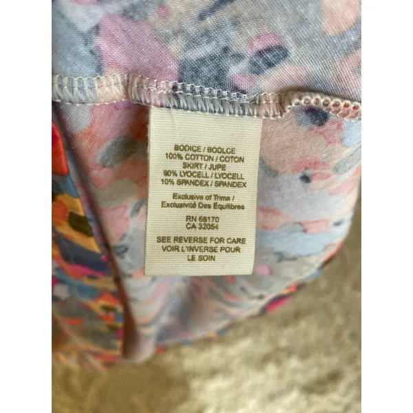 Free People Colorblock Mini Dress Boho Festival Soft Girl Indie Sleaze Beach Y2K - Image 5