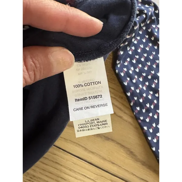 L L Bean Women Sz M Reg Interloc Turtleneck Long Sleeve Cotton Shirt Top Casual - Image 9