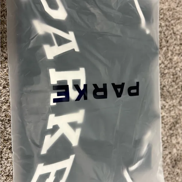PARKER Green Pullover Sweatshirt with White Lettering Size L - Image 2