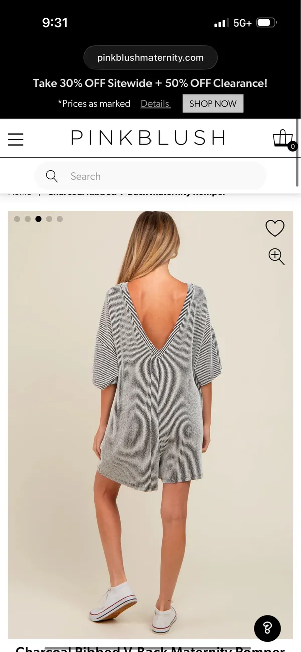 Pinkblush maternity romper  - Image 4