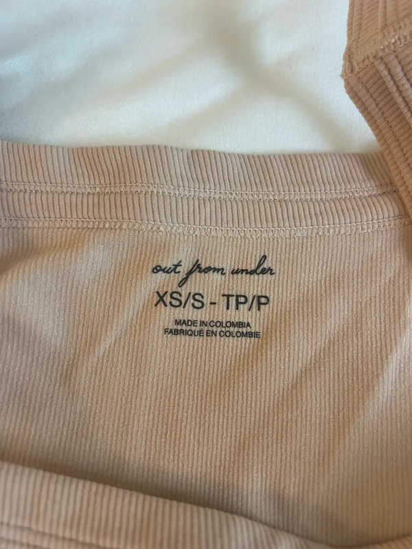 Out From Under Urban Outfitters Ribbed Square Neck Crop Top - Image 3