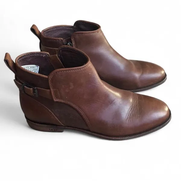 Ugg Australia Womens Size 8 1008677 Demi Chestnut Side Zip Ankle Boots Shoes - Image 8
