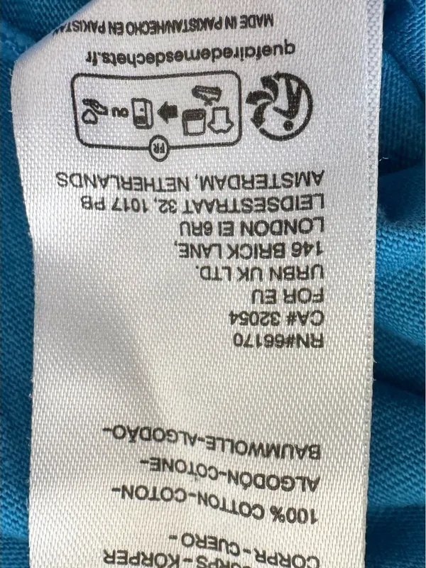 Standard Cloth Royal Blue 100% cotton embroidered logo Crewneck t-shirt, size M - Image 5