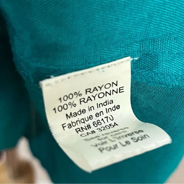Anthropologie Tanvi Kedia Glimmering Ankita Dress Boho Teal Beaded S - Image 9