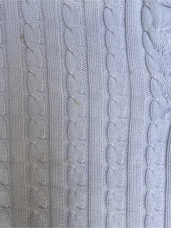 L.L.Bean Classic Cable Knit Turtleneck Sweater Ivory preppy nautical coastal XL - Image 8