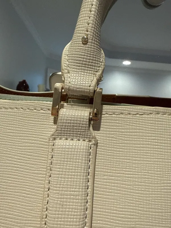 ZARA Faux Leather Shoulder Bag/Tote - Image 6