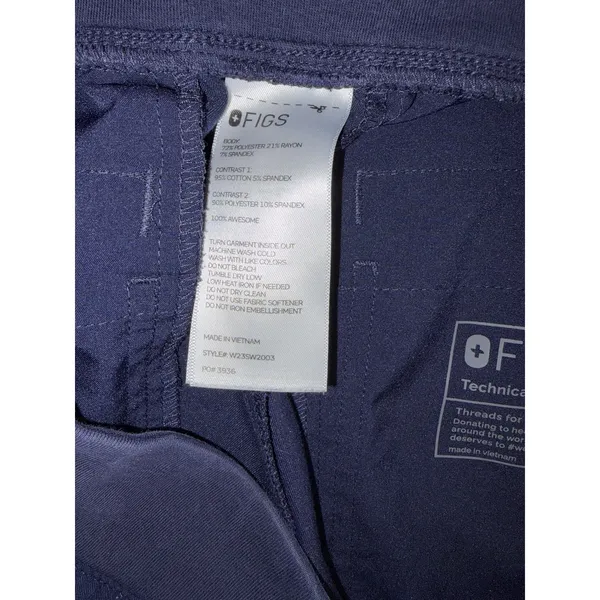 figs zamora jogger scrub pants navy xl Reflective - Image 5
