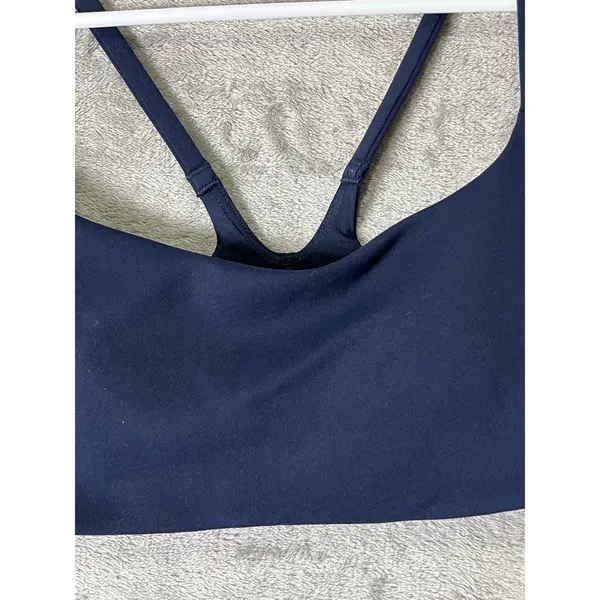 Lululemon Wunder Train Strappy Racer Bra Light Support Navy Blue Size 6 - Image 2