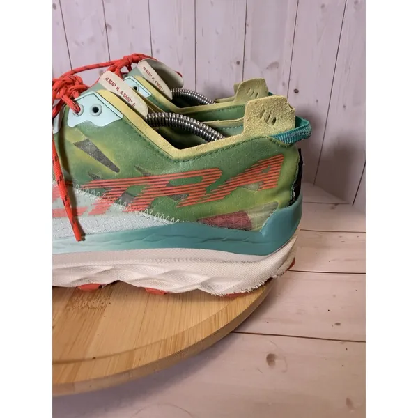 Altra Mont Blanc Women's 12 Mint Green Coral Trail Running Shoes Vibram Hike - Image 3