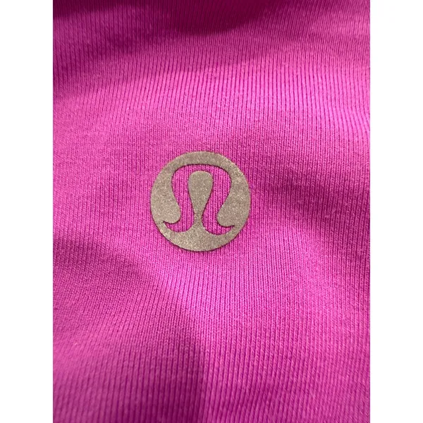 Lululemon Purple Crop Leggings‎ Size 4 Mesh Detail Athletic Activewear - Image 4