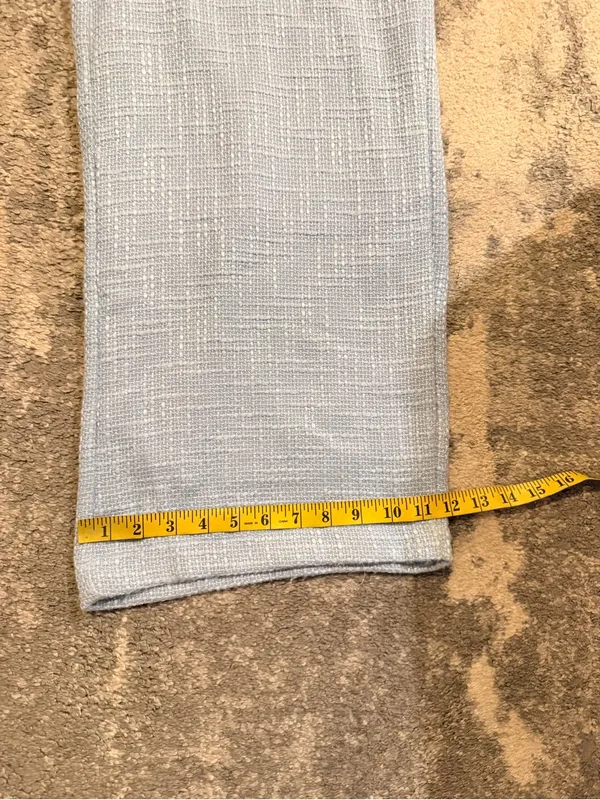New Lulus Powder Blue Textured Wide-Leg Trousers - Image 7