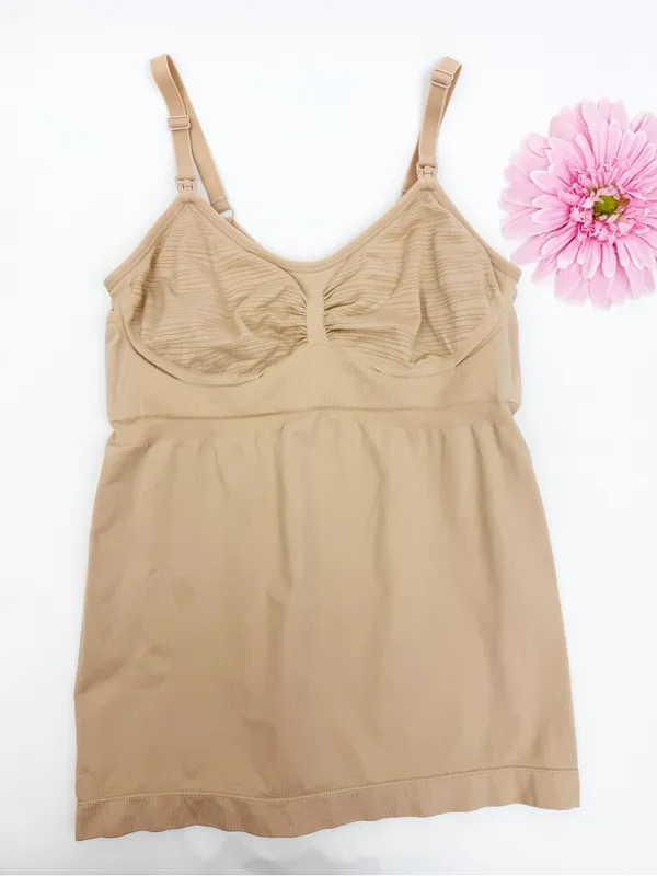 Kindred Bravely Simply Sublime® Maternity & Nursing Tank Beige Tan Nude - Image 2