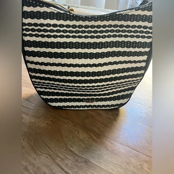 kate spade Black and White Woven Shoulder Bag - Image 2
