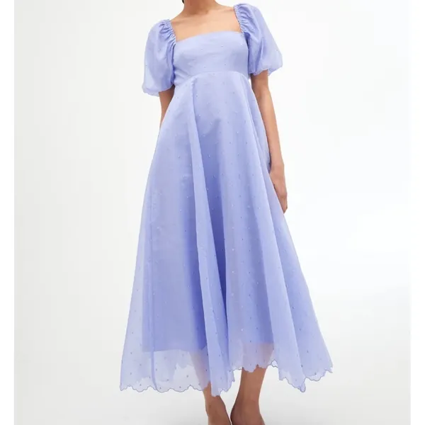 NEW‎ Hill House The Matilda Dress in Hyacinth Organza Dot Size XS - Image 2