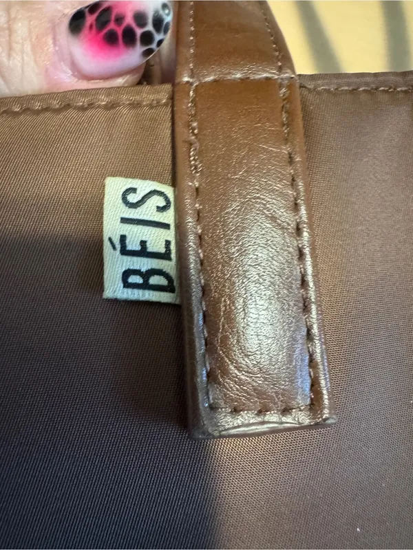 BEIS Chocolate Brown East to West Tote Bag - Image 4