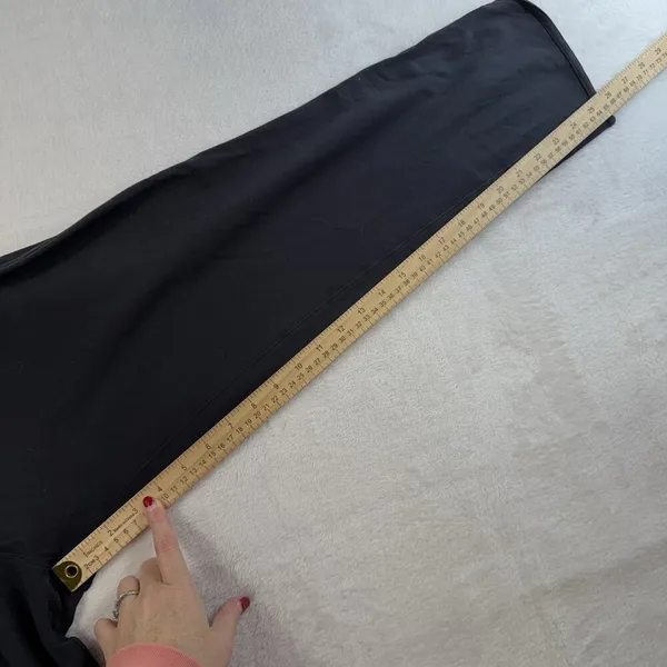 Lululemon Sz 8 Every Moment Pants 26" Black French Terry Travel‎ Lounge W5BAMS - Image 11