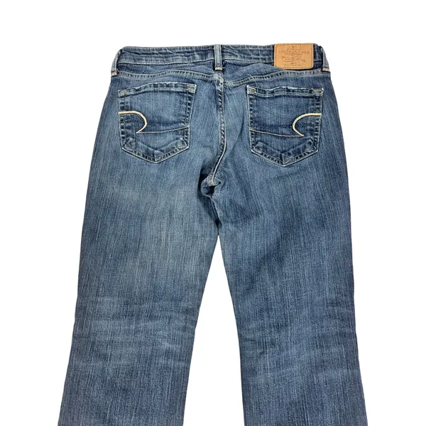 Y2K American Eagle Hipster Jeans Bootcut Low Rise‎ Stretch Women's 6 - Image 5
