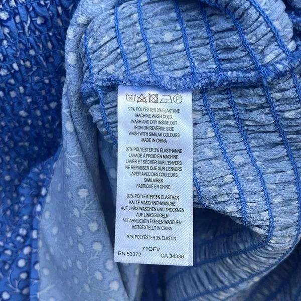 Like New French Connection Elao Verona Smocked Dress Size Small - Image 11