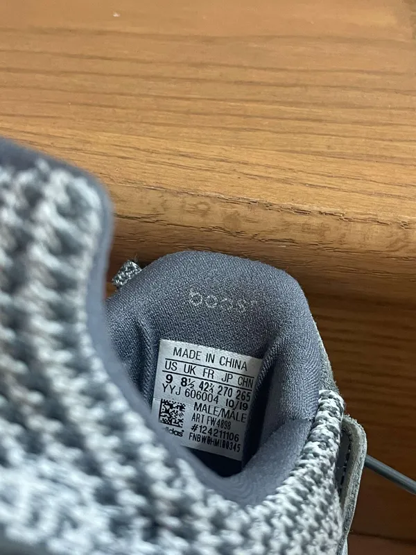 Adidas Gray Ultra Boost 1.0 Sneakers Athletic Shoes - Image 6