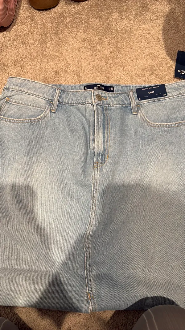 Hollister Ultra High-Rise Jeans Skirt - Image 3