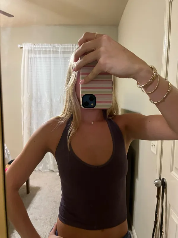 Urban Outfitters Halter Tank Top Ribbed - Image 2