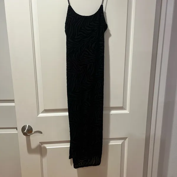 Socialite XS NWT Black Zebra Print Maxi Dress - Image 2